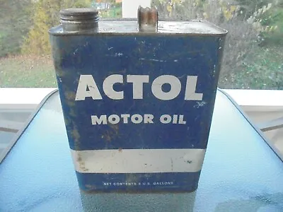 Vintage Actol Motor Oil 2 Gallon Can • $15