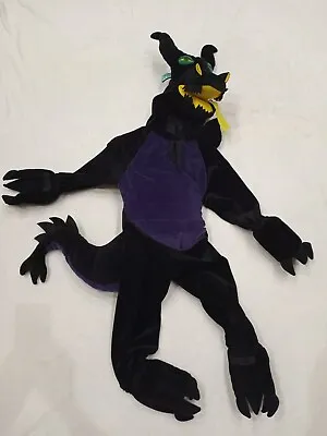 Disney Maleficent Dragon Toddler 2T 4T Halloween Costume Black/Purple Plush GUC • $69.95