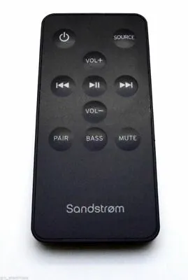 £14.85 • Buy New Sandstrom S47S13 Genuine Original Soundbar Remote Control