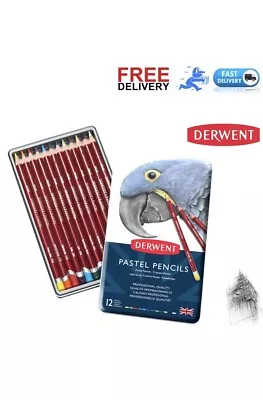 Derwent Professional Pastel Pencils 12 Tin Set Of Assorted Colours • £15.99