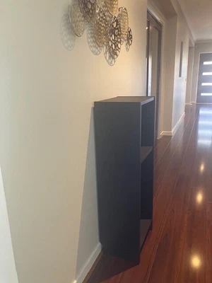 $30 • Buy Small Black Brown Bookcase/ Hall Cabinet