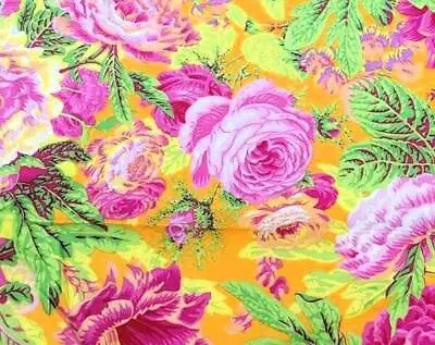 Kaffe Fassett Floral Burst Yellow ~ OOP HTF • $6.99