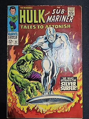 $160 • Buy Tales To Astonish #93 Silver Surfer Vs The Hulk Fn/Vf 7.0 1967 Marvel Comics ...