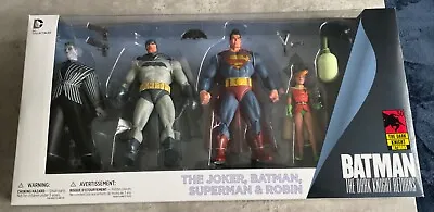 Dc Collectibles - Batman:dark Knight Returns - Joker Superman Batman Robin Figs • £30