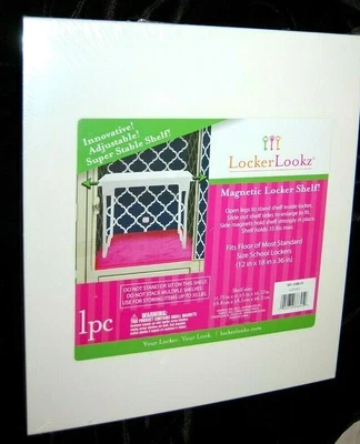 £29.38 • Buy New Locker Lookz Magnetic Locker Shelf  For School Locker Adjustable - Last One