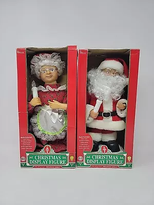 1996 Animated Telco Motionette Santa Claus & Mrs Claus Set - In Box • $29.99