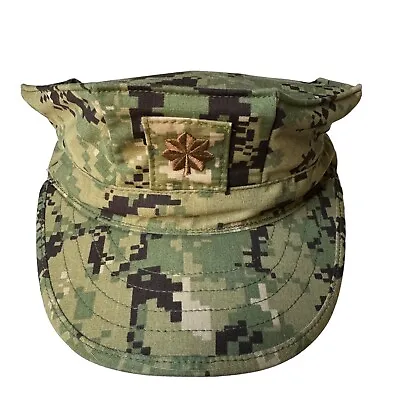 Military Issued US Navy Green Digital Camo Camouflage 8-Point Cap Hat 7.5 NEW • $18.39