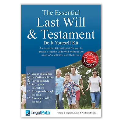 £11.99 • Buy Essential Last Will & Testament DIY Kit - 2022/23 Version - LegalPath