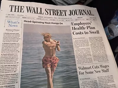 $8.20 • Buy The Wall Street Journal Friday September 8 2023