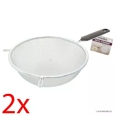 £1.99 • Buy 2 X 18cm Metal Tea Food Strainer Hanging Home Infuser Mesh Kitchen Sieve New