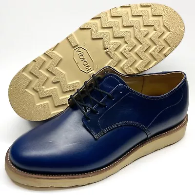 Viberg Navy Leather Vibram Boot Shoes US Men’s Size 9 / Marked 8 E • $289.95