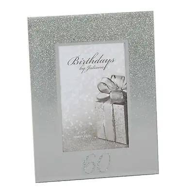 Birthdays Photo Frame Glitter Mirror Design Freestanding Picture 4x6 18th-80th • £8.19