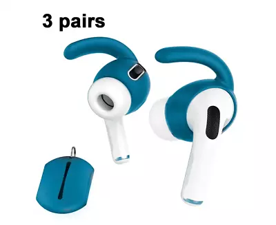 3 Pairs Airpods Pro Ear Hooks Covers Added Storage Pouch Accessories • $22.97