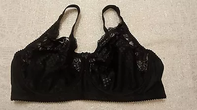 Miss Mary Of Sweden Wired And Unpadded  Balcony Black Bra UK Size 40DD • £20