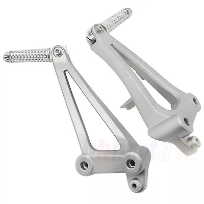 Matte Silver Rear Footrest Foot Pegs Brackets For Yamaha YZF-R1 2009 - 2011  • $38.49