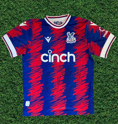 £129.99 • Buy Crystal Palace Squad Genuine Signed 22/23 Home Shirt Football Shirt Proof - Eze