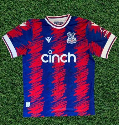 £129.99 • Buy Crystal Palace Squad Genuine Signed 22/23 Home Shirt Football Shirt Proof - Eze