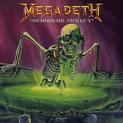 MEGADETH No More Mr Nice Guy BANNER HUGE 4X4 Ft Fabric Poster Tapestry Flag Art • $29.95