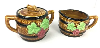 Vintage Sugar Creamer Ceramic Grapes • $11.24