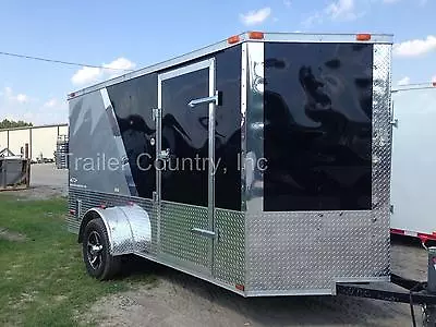 $5195 • Buy NEW 2023 6x12 6 X 12 V-Nosed Enclosed Cargo Motorcycle Trailer Ramp Loaded