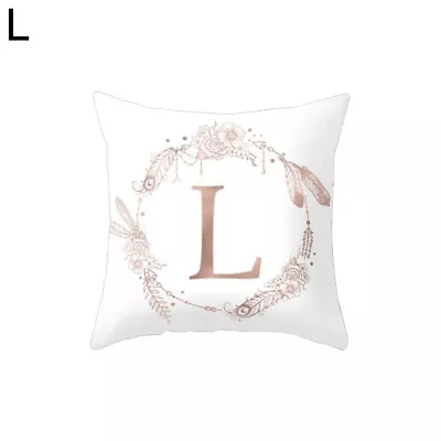 Flower Floral Letter Throw Pillow Case Sofa Bed Home Car Decor Cushion Cover 60 • $16.06