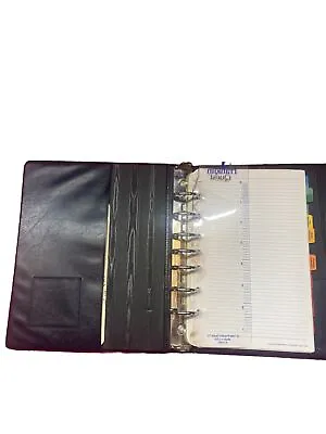 Franklin Quest Planner 9.5”  X 7.5” Navy 7 Ring Use 8.5” X 5.5” Pages Included • $29.99