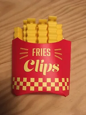 USA SELLER  French-Fries-Shaped Bag Clips Refrigerator Magnetic Sealing  12Clips • $7.98