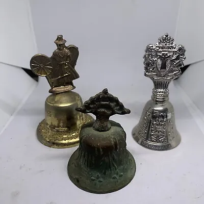 Lot Of 3 Vintage Metal Bells 1 Is ANTIQUE • $13.13