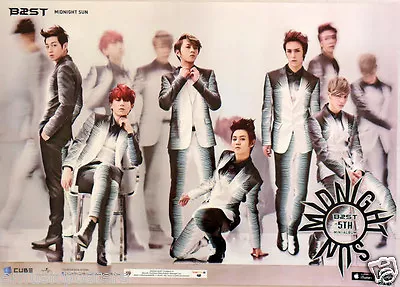 B2ST  MIDNIGHT SUN-5TH ALBUM  THAILAND PROMO POSTER-Korean Boy Band K-Pop Music • $23.18