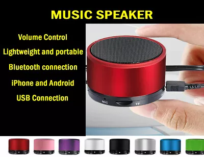 LED Bluetooth Wireless Speaker Portable Rechargeable For Samsung IPhone IPad HTC • £7.99