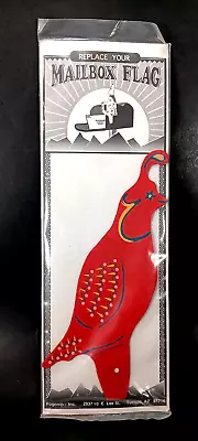 VTG Pogonip Mailbox Flag Red Gambel Quail Bird Southwest Art 1993 NEW • $29.99