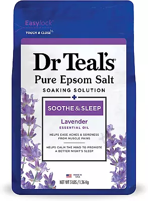 Epsom Salt Soaking Solution Soothe & Sleep Lavender 3Lbs (Packaging May Vary) • $6.03