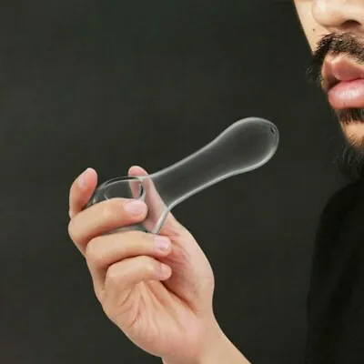 Mini Glass Pipe 7Hole Spoon Pipes Tobacco Smoking Pipe Bowl Odorless Transparent • $12.99