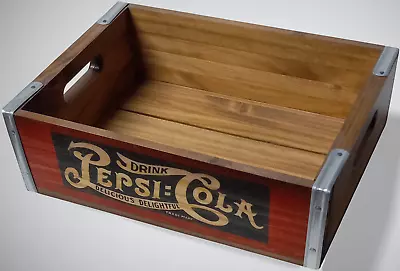 Vintage Style Pepsi Crate / Wooden Pepsi Tray #7002 • $39.99