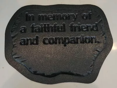 Concrete Mold In Memory Of ... Plaster Concrete Stepping Stone Garden Path Decor • $28.99