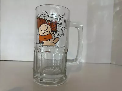 Ziggy Macho Man 8  Tall Beer Mug Drinking Glass 32 Oz Tom Wilson 1979 • $12