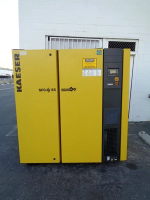 $26500 • Buy 2014 Kaeser SFC55 75hp Vfd Vsd Rotary Screw Air Compressor  Atlas Copco Sullair