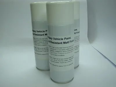 3 X 400ml Nato Green Matt. Military Vehicle Paint Aerosol Spray Heat Resistant. • £47.95