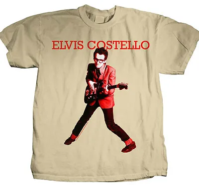 Elvis Costello T-shirt Retro Men's Adult Regular Fit Cotton Graphic Tee • $19.99