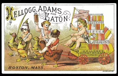 Trade Card KELLOGG ADAM And EATON Extract's Boston S6D-4FD-0027 • $23