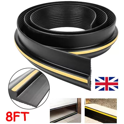 8ft Garage Door Floor Threshold Weather Seal Heavy Duty Rubber Draught Excluder • £2.99