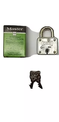 Vintage Master Padlock Little Giant Padlocks #44 No. 44 Suitcase Lock Travel  • $7.95