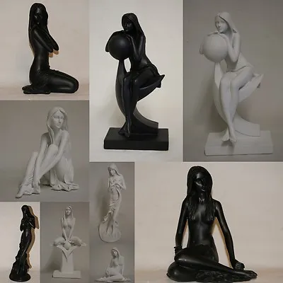 Modern Black Or White Nude Lady Figurines Statues By Leonardo Collection • £24.99