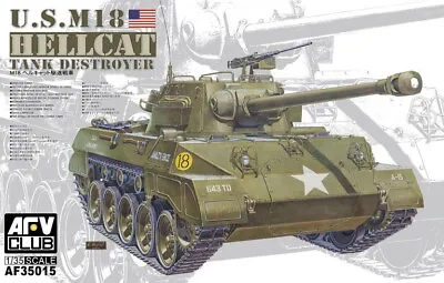 AFV Club 1/35 M18 Hellcat Tank Destroyer 35015 • $24.49