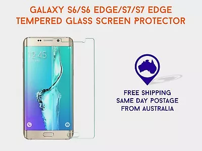 Tempered Glass Protector For Samsung S6/S6 Edge/S7/S7 Edge (3 Pack For $9.50) • $9.50