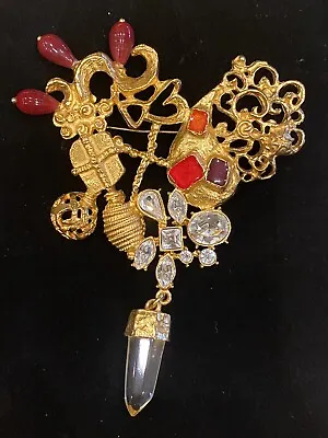 Stunning Huge Christian Lacroix Bijoux Brooch • $1159