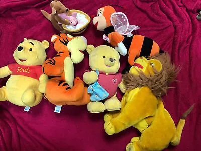 Winnie The Pooh Soft Toy Bundle- Tigger Lion King & Bee & Winne Walking Toy • £12.50