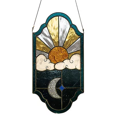 Acrylic Sun Moon Stained Sun Catcher Window Rainbow Maker Sun Catchers Ornament • $15.09