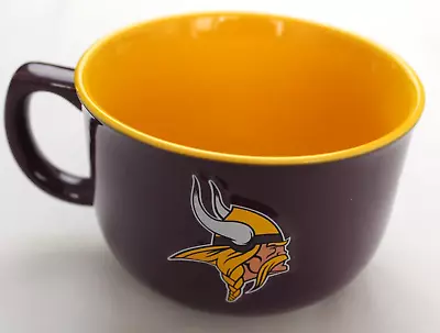 NFL MINNESOTA VIKINGS 32oz COFFEE MUG BOW CUP [NEW] QUICK SHIP • $22.50