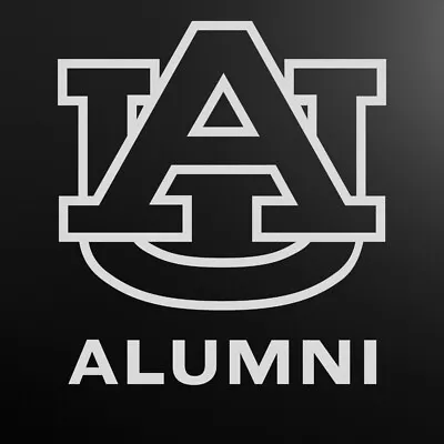 Auburn University Decal With ALUMNI Or Logo Only White Or Matte Silver • $8